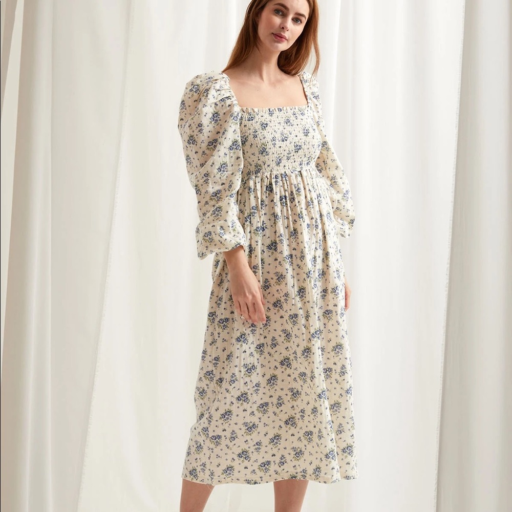 Nothing Fits But | Gauze Dress w Puffed Sleeves